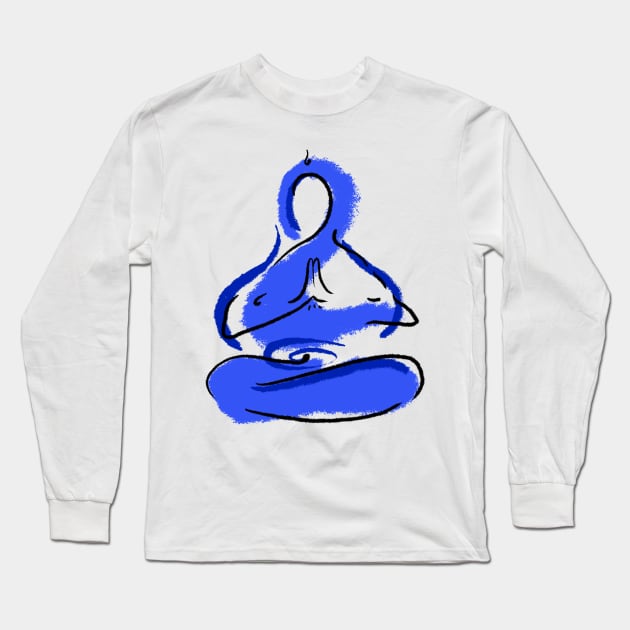 Third eye chakra Long Sleeve T-Shirt by Steve Brown Illustration 